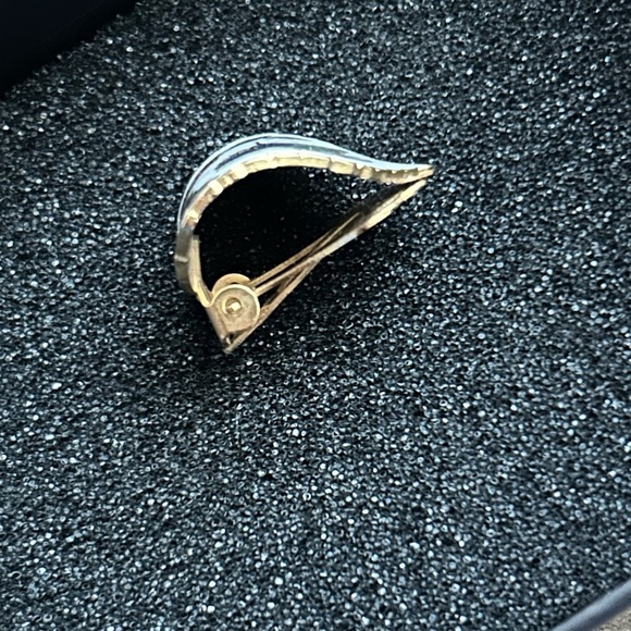 Vintage Cloisonné Butterfly & Floral Teardrop Earrings - Picture 3 of 4